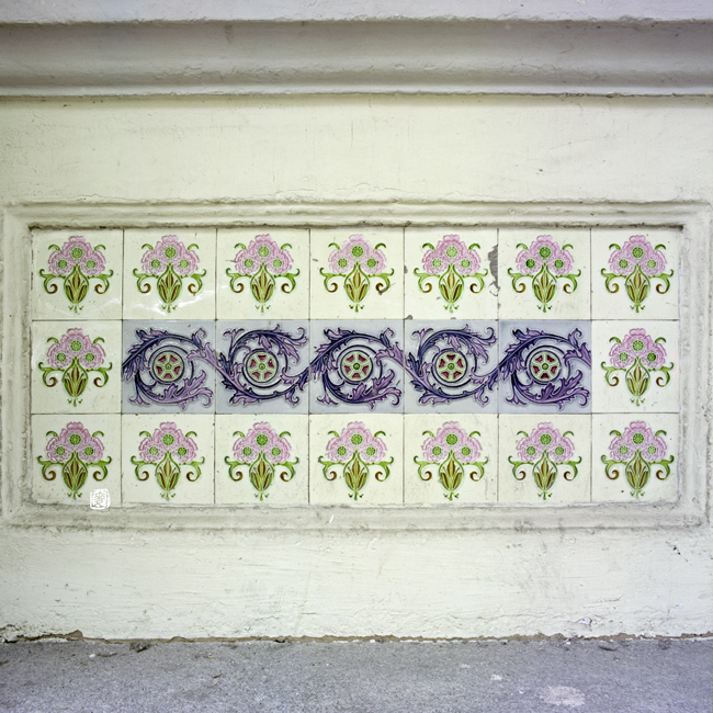 glazed and patterned tiles